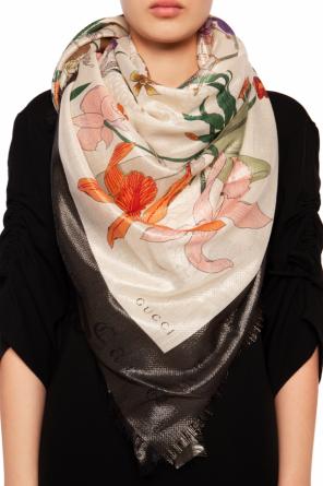Floral motif scarf, zdjęcie 2 Floral motif scarf od Gucci